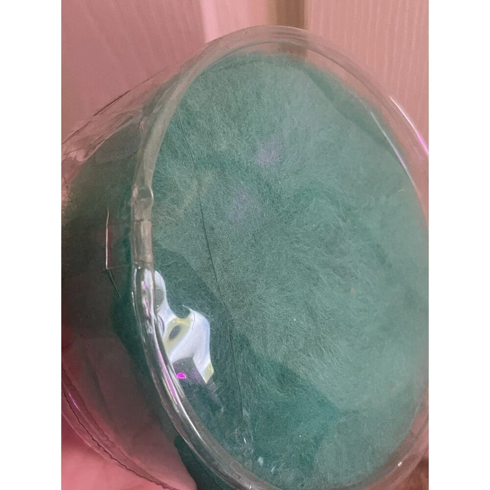 Vintage 60s Victoria-Vogue Lushus Powder Puff Lambs Wool Tiffany Blue New